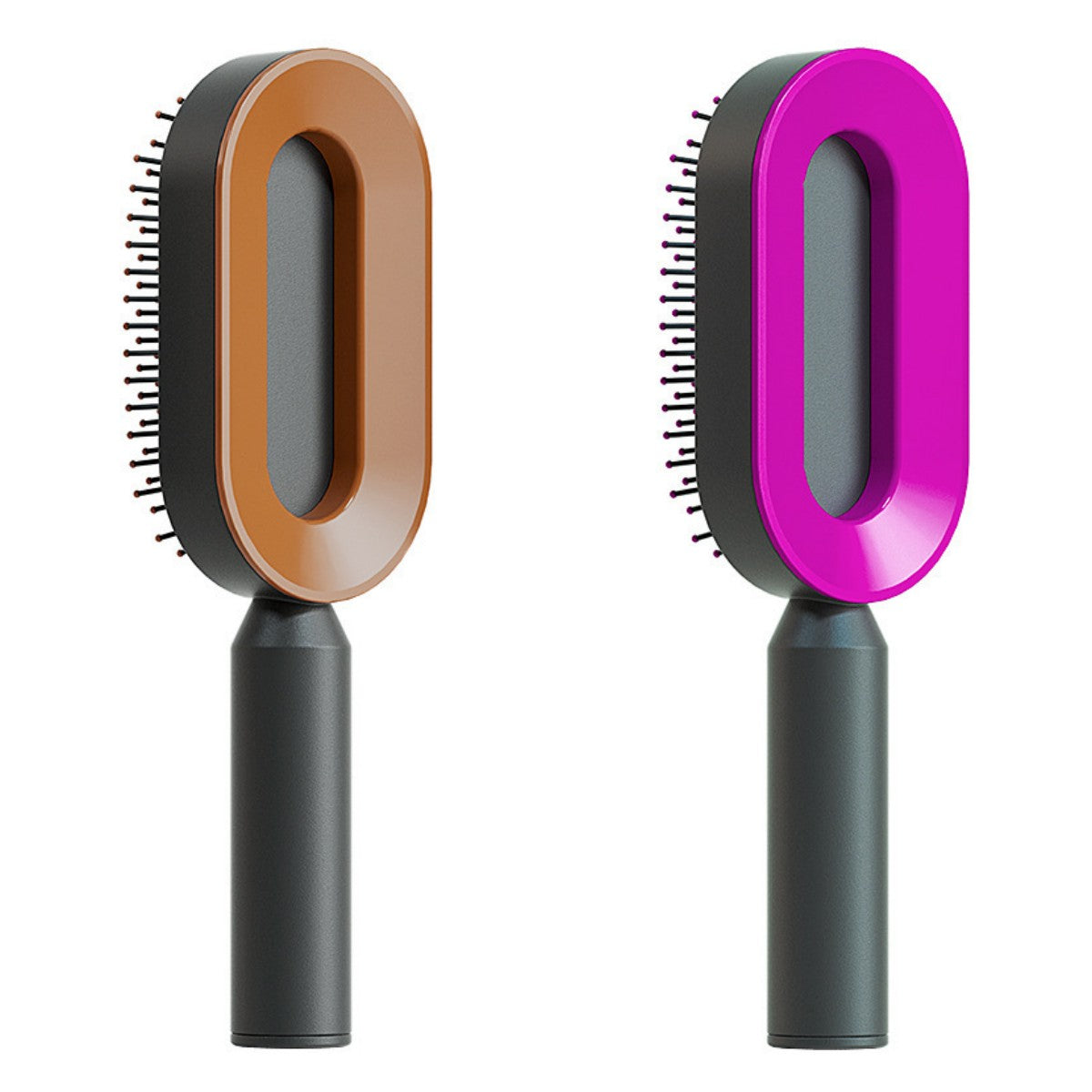 Brosse Démêlante Auto-Nettoyante | Massage Cuir Chevelu Anti-Statique