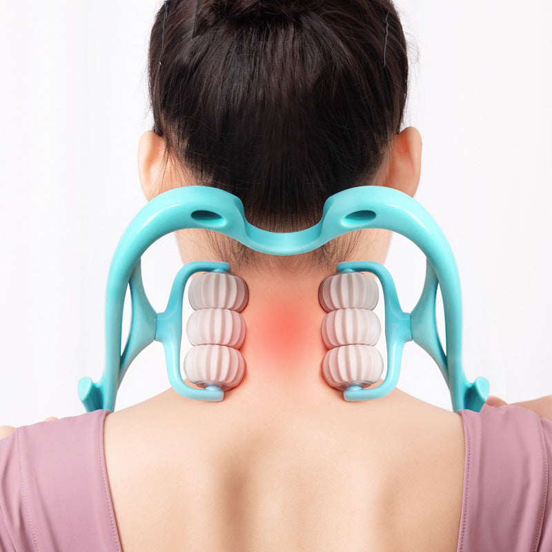 Masseur Nuque Manuel 6 Roues | Relaxation Cervicale