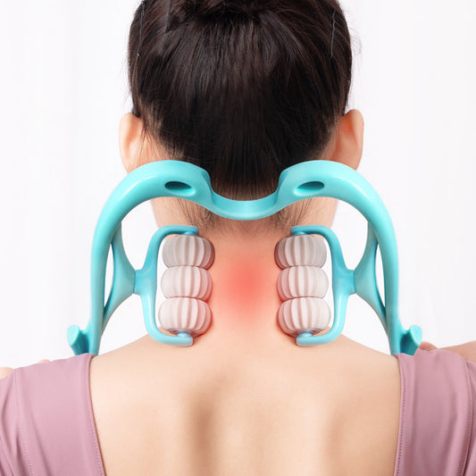 Masseur Nuque Manuel 6 Roues | Relaxation Cervicale