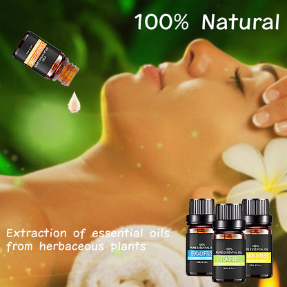 Set d'Huiles Essentielles Bio | Aromathérapie Pure pour Diffuseur