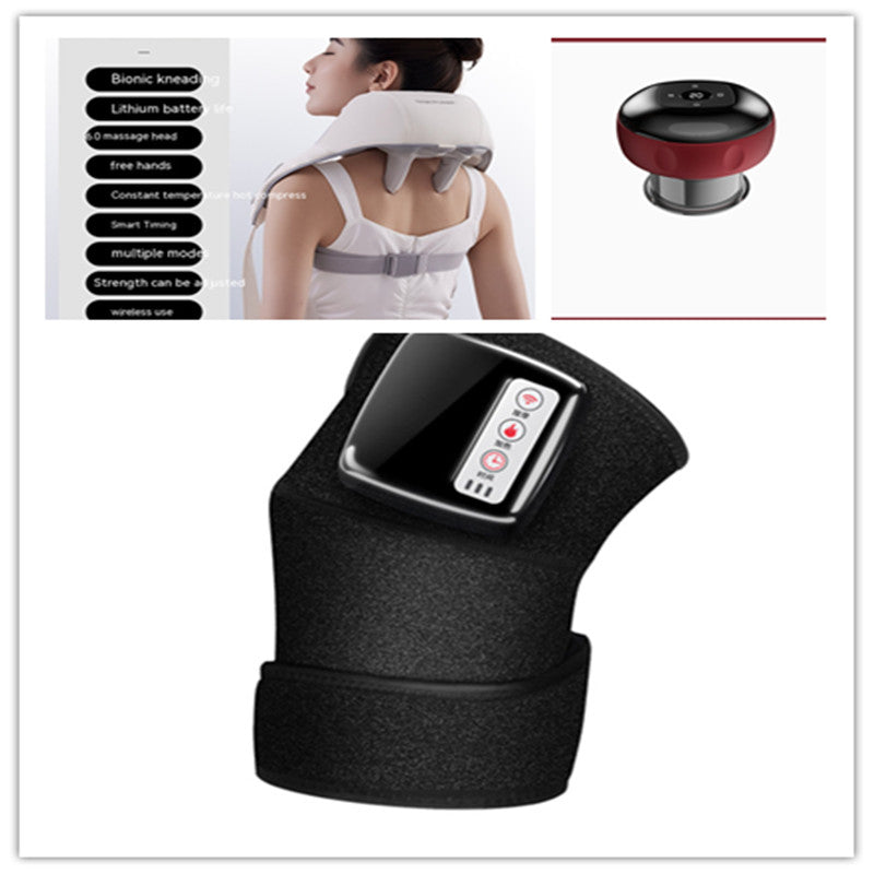 Genouillère Chauffante Infrarouge | Masseur Vibrant Anti-Douleur