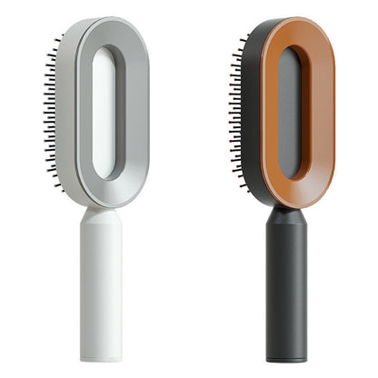 Brosse Démêlante Auto-Nettoyante | Massage Cuir Chevelu Anti-Statique