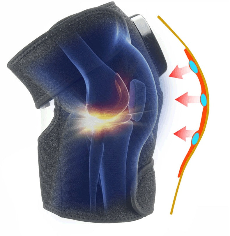 Genouillère Chauffante Infrarouge | Masseur Vibrant Anti-Douleur