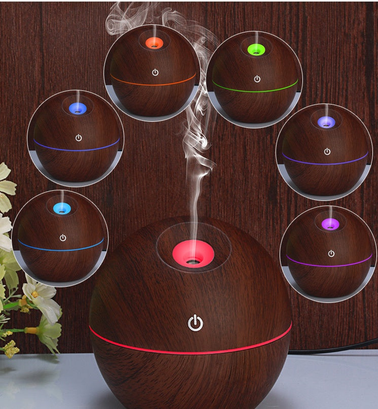 Diffuseur Aromathérapie USB | Veilleuse LED 7 Couleurs | Humidificateur Ultrasonique