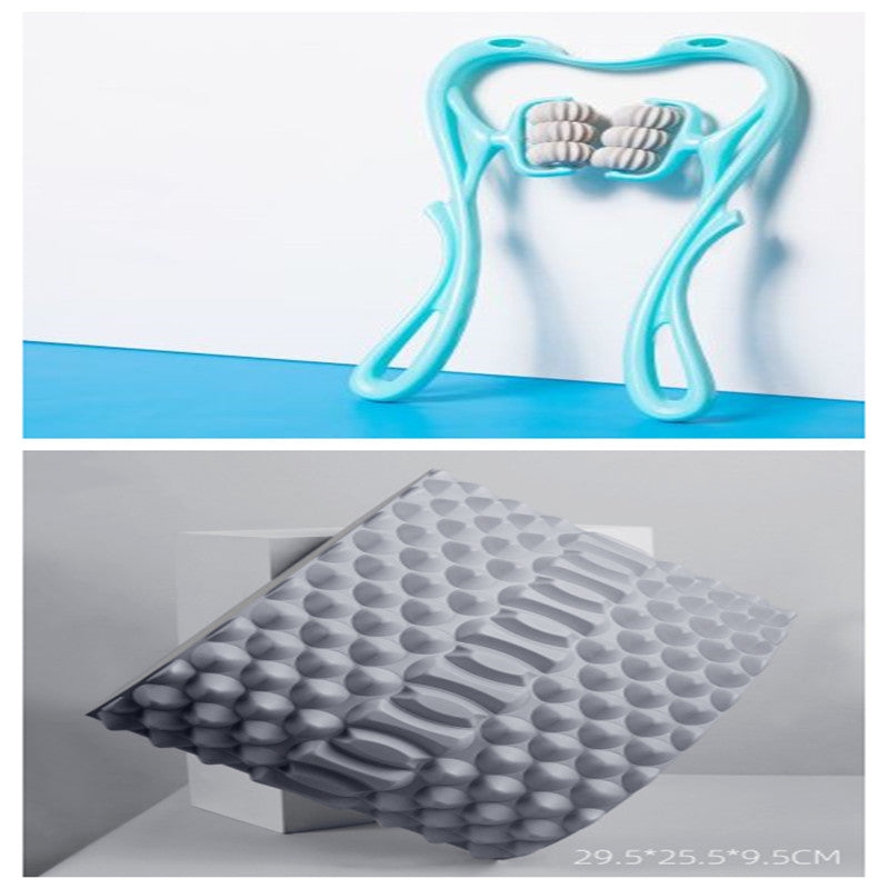 Masseur Nuque Manuel 6 Roues | Relaxation Cervicale