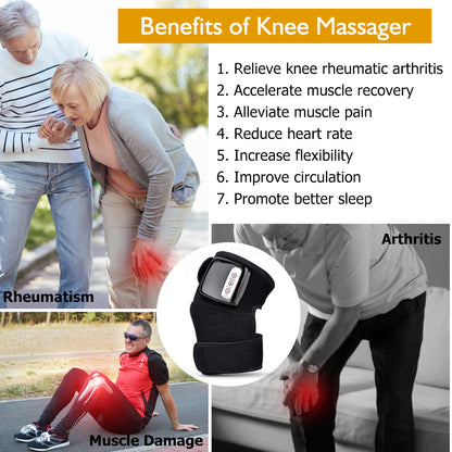 Genouillère Chauffante Infrarouge | Masseur Vibrant Anti-Douleur