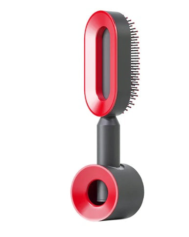Brosse Démêlante Auto-Nettoyante | Massage Cuir Chevelu Anti-Statique