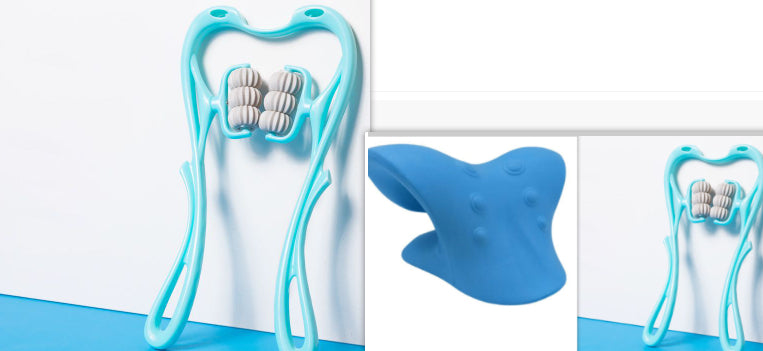 Masseur Nuque Manuel 6 Roues | Relaxation Cervicale