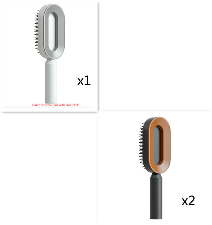 Brosse Démêlante Auto-Nettoyante | Massage Cuir Chevelu Anti-Statique