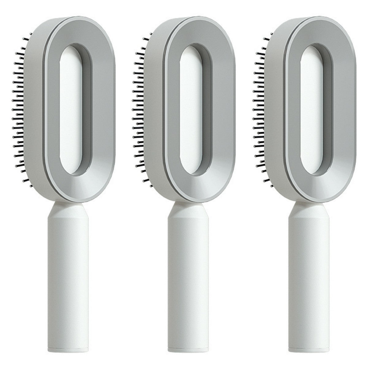 Brosse Démêlante Auto-Nettoyante | Massage Cuir Chevelu Anti-Statique