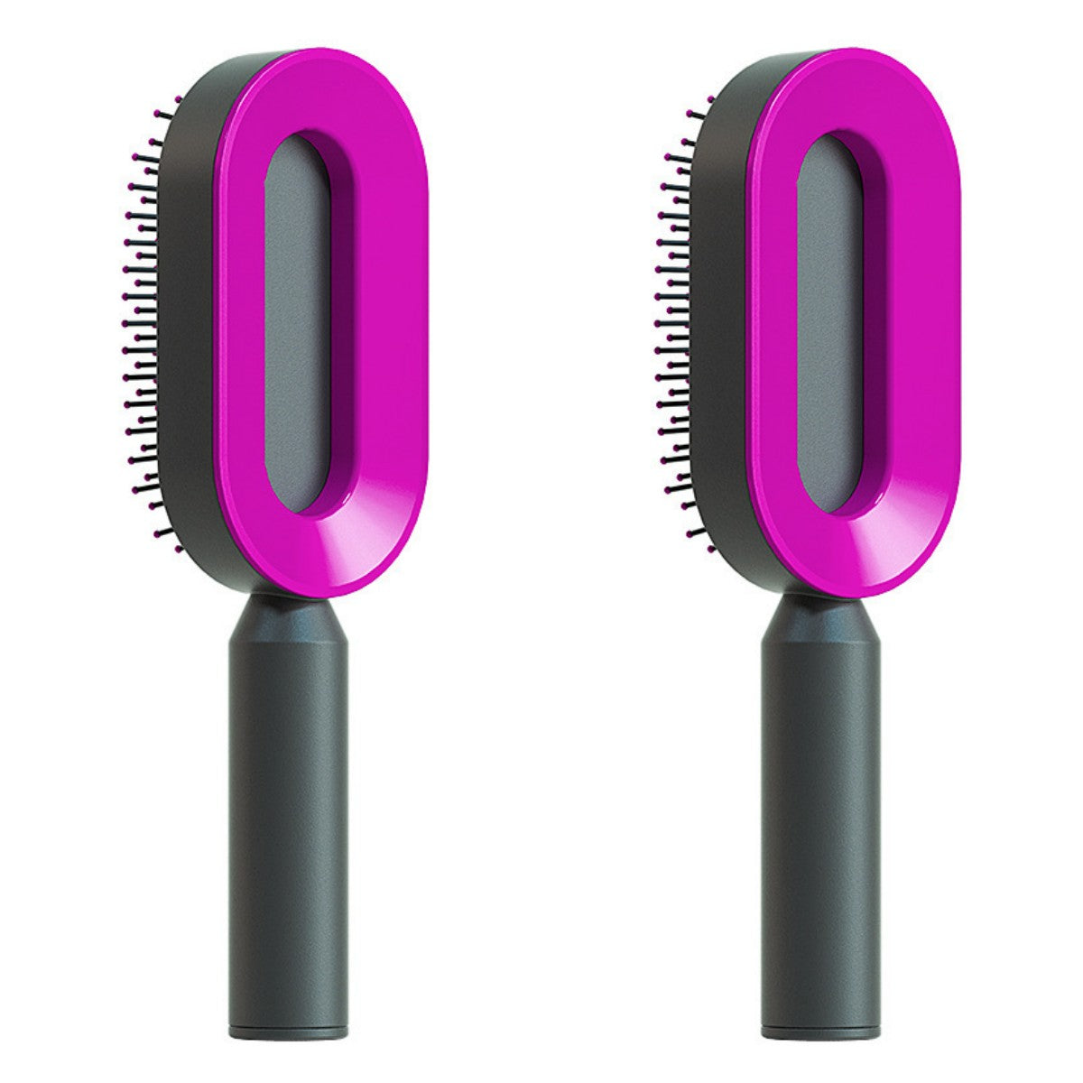Brosse Démêlante Auto-Nettoyante | Massage Cuir Chevelu Anti-Statique