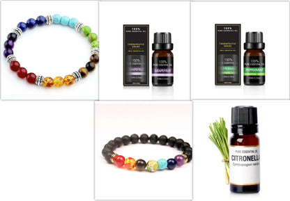 Set d'Huiles Essentielles Bio | Aromathérapie Pure pour Diffuseur