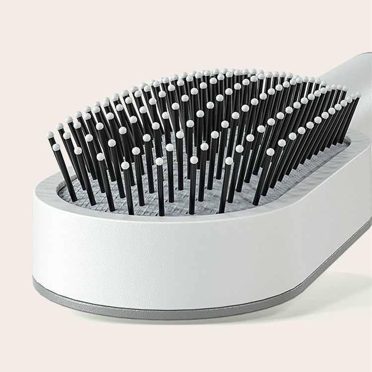 Brosse Démêlante Auto-Nettoyante | Massage Cuir Chevelu Anti-Statique