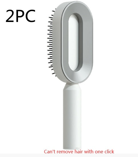 Brosse Démêlante Auto-Nettoyante | Massage Cuir Chevelu Anti-Statique