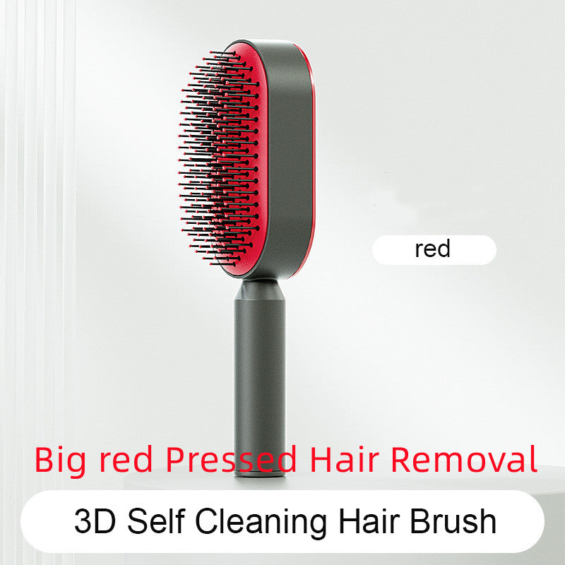 Brosse Démêlante Auto-Nettoyante | Massage Cuir Chevelu Anti-Statique