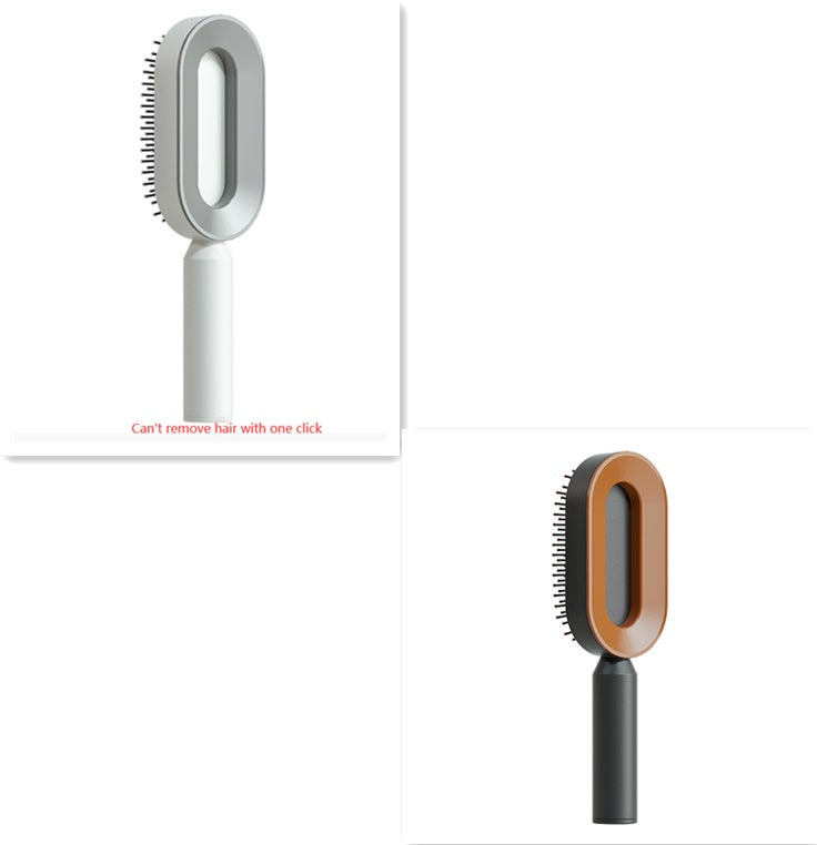 Brosse Démêlante Auto-Nettoyante | Massage Cuir Chevelu Anti-Statique
